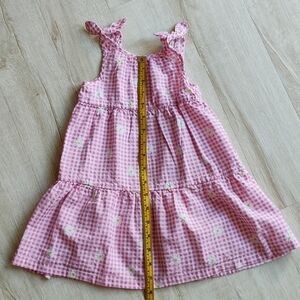 Zara Pink Checkered Kids Dress